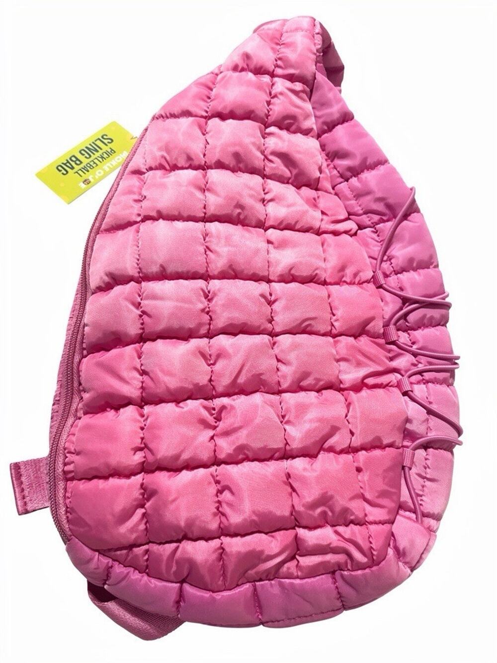BRAND NEW Pickle O' Joe Quilted Sling Pickleball Bag; Vibrant Purple (Fuschia)